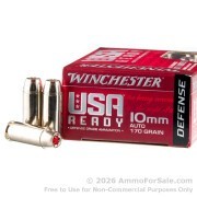 20 Rounds of 170gr JHP 10mm Ammo by Winchester
