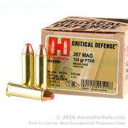 250 Rounds of 125gr JHP .357 Mag Ammo by Hornady