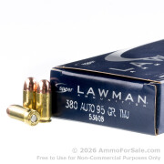 1000 Rounds of 95gr TMJ .380 ACP Ammo by Speer
