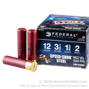 250 Rounds of 1 3/8 ounce #2 Shot (Steel) 12ga 3-1/2" Ammo by Federal