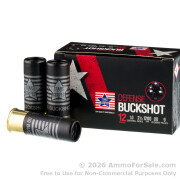 250 Rounds of 2-3/4" 9 Pellet 00 Buckshot 12ga Ammo by Stars & Stripes