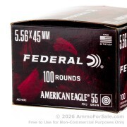 500 Rounds of 55gr FMJBT 5.56x45 Ammo by Federal American Eagle