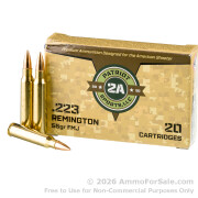 1000 Rounds of 55gr FMJ .223 Ammo by Patriot Sports