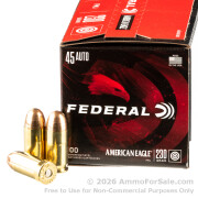 500  Rounds of 230gr FMJ .45 ACP Ammo by Federal