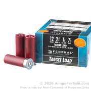 25 Rounds of 1 1/8 ounce #7 1/2 shot 12ga Ammo by Federal