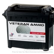 500 Rounds of 115gr FMJ 9mm Ammo by Veteran Ammo in Field Box