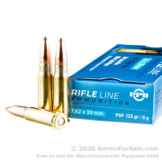 20 Rounds of 123gr PSP 7.62x39mm Ammo by Prvi Partizan