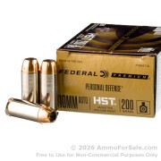 20 Rounds of 200gr HST JHP 10mm Ammo by Federal