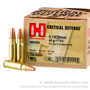 25 Rounds of 40gr JHP 5.7x28mm Ammo by Hornady