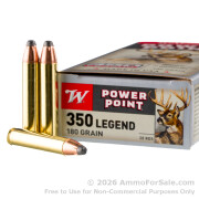 200 Rounds of 180gr Power Point .350 Legend Ammo by Winchester