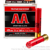 250 Rounds of 2-1/2" 1/2 ounce #8 shot 410ga Ammo by Winchester
