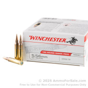 180 Rounds of 62gr OT 5.56x45 Ammo by Winchester