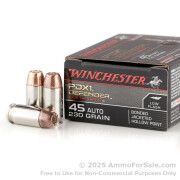 200 Rounds of 230gr JHP .45 ACP Ammo by Winchester