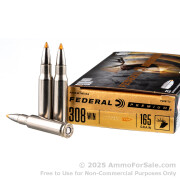 20 Rounds of 165gr Trophy Bonded Tip .308 Win Ammo by Federal