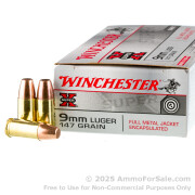 9mm 147 gr Super Unleaded Encapsulated Winchester Super X Ammo For Sale!