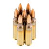 Close up of the 55gr on the 1000 Rounds of 55gr FMJ 5.56x45 Ammo by PMC