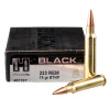 Close up of the 75gr on the 200 Rounds of 75gr BTHP Match .223 Ammo by Hornady