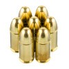 Close up of the 115gr on the 500 Rounds of 115gr FMJ 9mm Ammo by Winchester