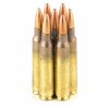 Close up of the 55gr on the 20 Rounds of 55gr FMJBT 5.56x45 Ammo by Federal White Box