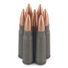 Close up of the 122gr on the 1000 Rounds of 122gr FMJ 7.62x39mm Ammo by Tula