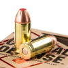 View of Hornady .45 ACP ammo rounds