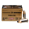 Image of 200 Rounds of 230gr JHP .45 ACP Ammo by Federal Hydra-Shok