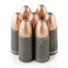 Close up of the 115gr on the 750 Rounds of 115gr FMJ 9mm Ammo by Winchester