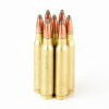Close up of the 62gr on the 20 Rounds of 62gr SP .223 Ammo by Golden Bear