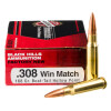 Image of 500 Rounds of 168gr HPBT Match .308 Win Ammo by Black Hills Ammunition