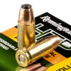 Close up of the 147gr on the 500 Rounds of 147gr BJHP 9mm Ammo by Remington