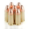 Close up of the 124gr on the 50 Rounds of 124gr CMJ 9mm Ammo by Fiocchi