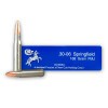 View of Colt 30-06 Springfield ammo rounds