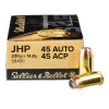 View of Sellier & Bellot .45 ACP ammo rounds