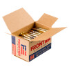 Close up of the 55gr on the 500 Rounds of 55gr FMJ M193 5.56x45 Ammo by Hornady