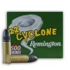 Close up of the 36gr on the 500  Rounds of 36gr LHP .22 LR Cyclone Ammo by Remington