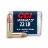 Close up of the 40gr on the 1600 Rounds of 40gr CPRN .22 LR Ammo by CCI