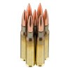 View of Magtech .50 BMG ammo rounds