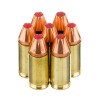 Close up of the 115gr on the 250 Rounds of 115gr JHP 9mm Ammo by Hornady Critical Defense