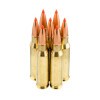 View of Hornady 7mm-08 Rem ammo rounds
