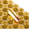 View of Winchester 9mm ammo rounds