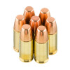 Close up of the 115gr on the 500 Rounds of 115gr FMJ FN 9mm Ammo by Winchester