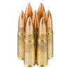 View of Fiocchi 7.62x39mm ammo rounds