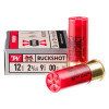 Close up of the Not Applicable on the 5 Rounds of 00 Buck 12ga Ammo by Winchester Super-X