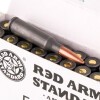 Close up of the 60gr on the 1000 Rounds of 60gr FMJ 5.45x39 Ammo by Red Army Standard