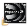 Close up of the 115gr on the 1000 Rounds of 115gr FMJ 9mm Ammo by Federal