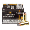 View of Fiocchi .44 Mag ammo rounds