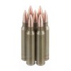 Close up of the 55gr on the 20 Rounds of 55gr FMJ .223 Ammo by Brown Bear