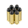 Close up of the 250gr on the 500 Rounds of 250gr RNFP Total Polymer Jacket .45 Long-Colt Ammo by MBI