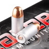 View of Blazer .380 ACP ammo rounds