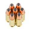 View of SIG 9mm ammo rounds